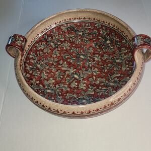 Biagioli Gubbio Large Centerpiece Bowl, Italy, Signed